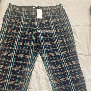NWT Hugo Boss Women Pants Plaid Size 14